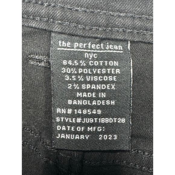 The Perfect Jean NYC Men's Slim Fit Skinny Black Denim Jeans - Size 38x28 - Picture 5 of 5